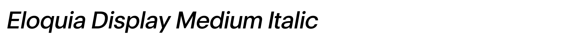 Eloquia Display Medium Italic image